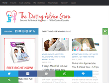 Tablet Screenshot of datingadviceguru.com